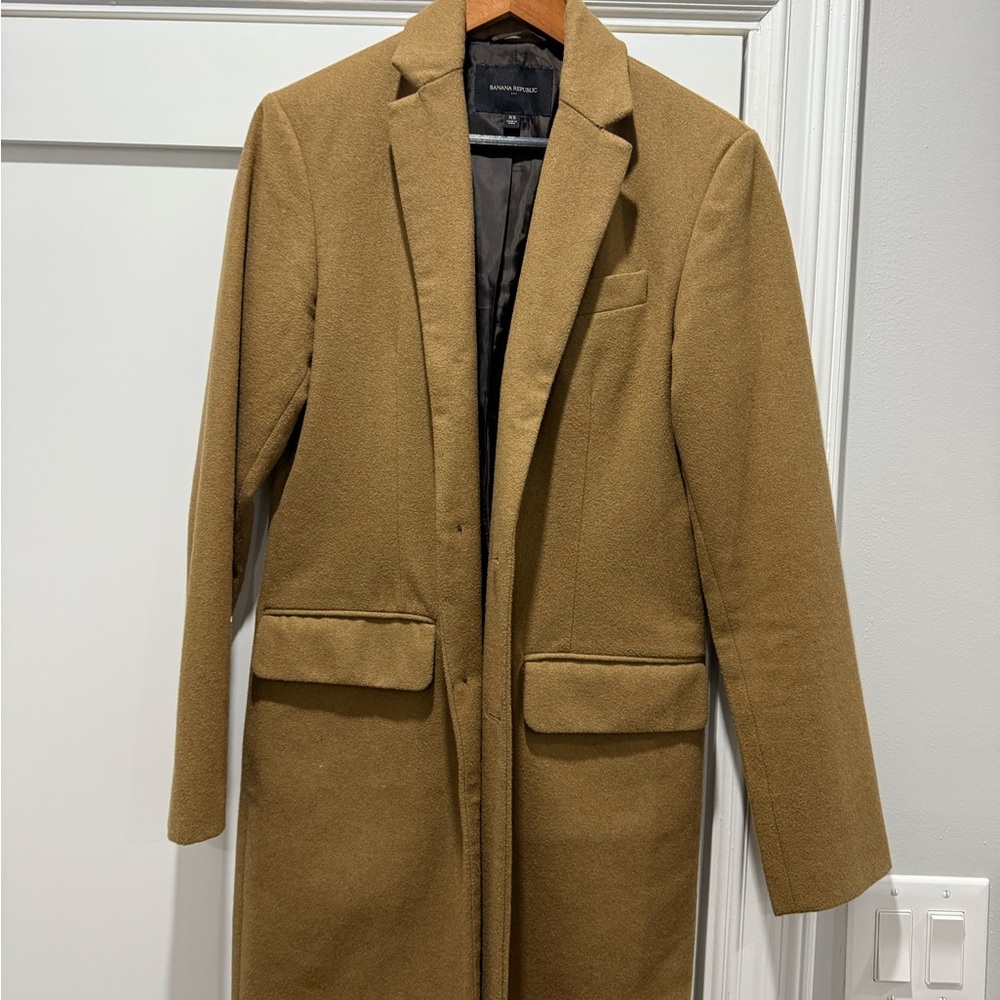 Men’s Tan Wool BR Topcoat